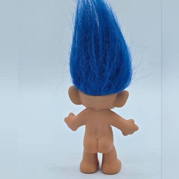 Vintage Russ Forest Blue Troll Doll - Picture 4 of 6